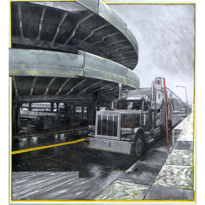 Truck & Yellow Lines - Detroit